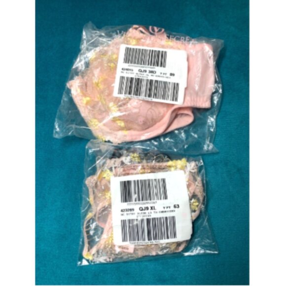 Victoria's Secret Dream Angels Wicked Wildflower Embroidery Unlined Bra 38D Set - Picture 6 of 16